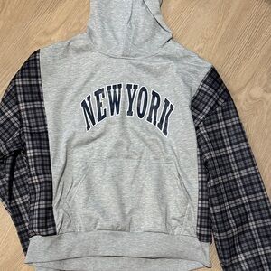 Plaid NY hoodie
